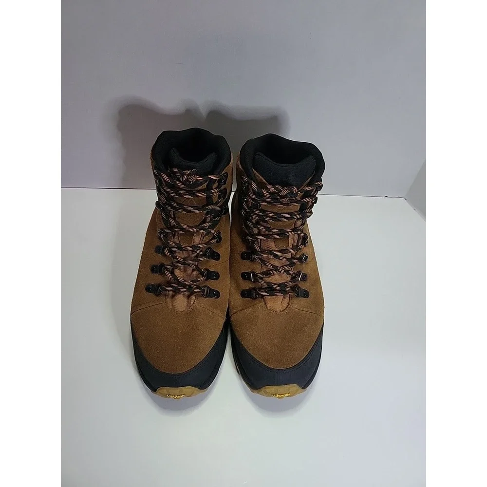 Alpine Design Trekker Boot Men 10.5 Suede Leather Waterproof Vibram Tan Ortholte